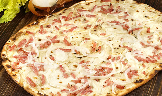 Tarte flambée ou Flammenkueche