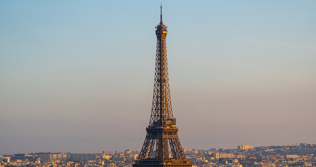 Tour Eiffel au coucher du soleil
