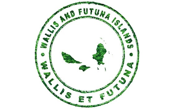 Carte de Wallis-et-Futuna, timbre postal